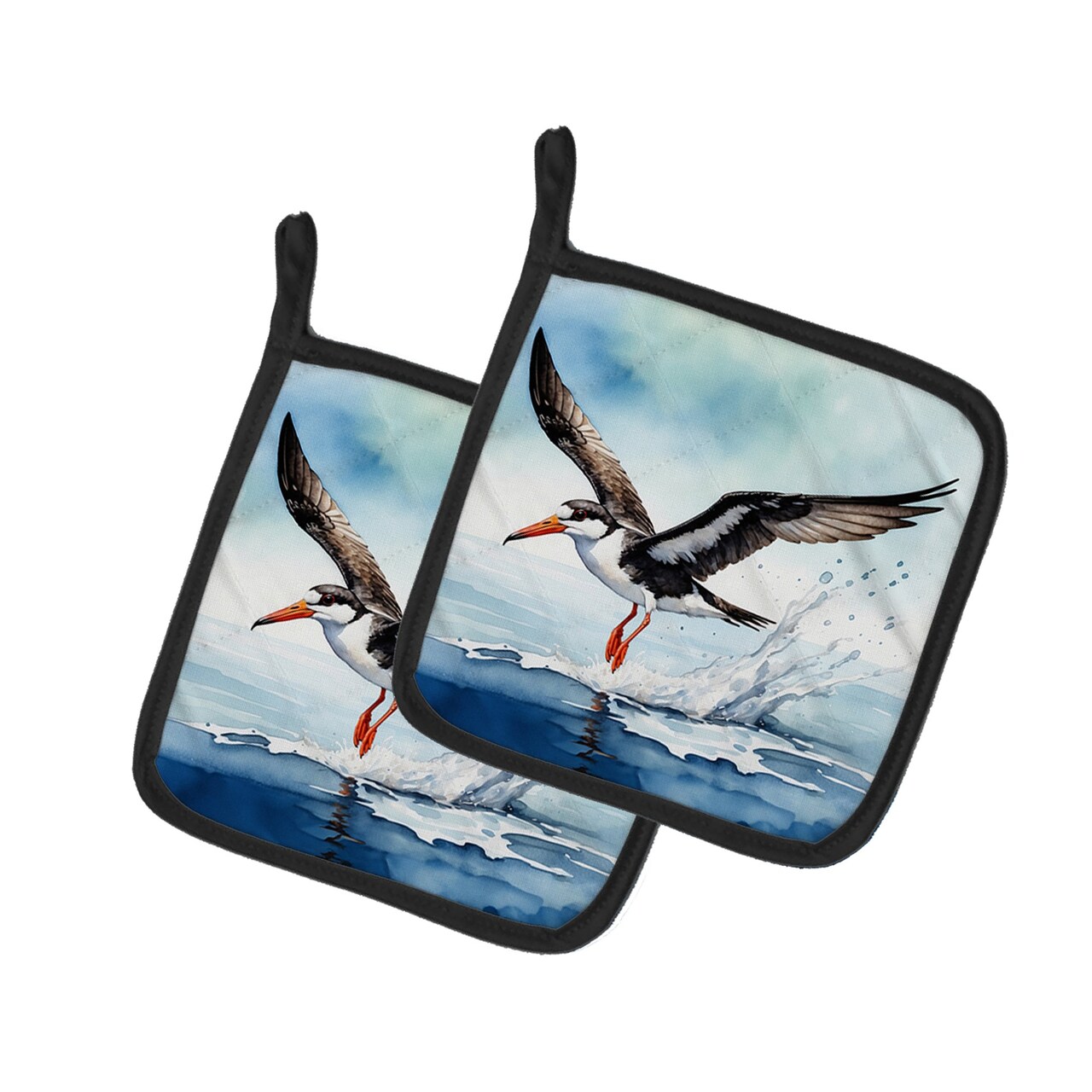 Edge Collections - Multicolor - Birds Themed Oven Pot Holders Set - 2 Piece